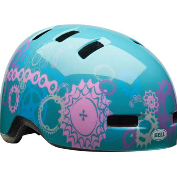 Vonti Lil Ripper Child Helmet – Bike Party Design, Gloss Teal